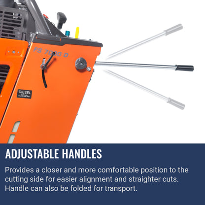 Husqvarna FS 7000 D Tier 4 Adjustable handles