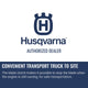 Husqvarna FS 7000 D Tier 4 Convenient transport truck to site