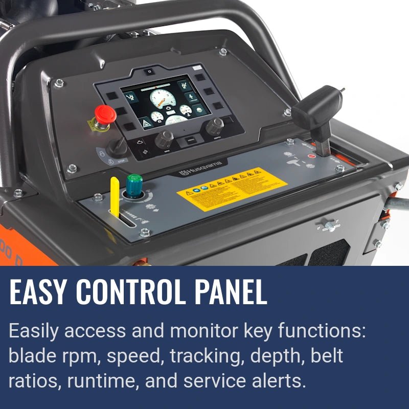 Husqvarna Floor Saw 7000 D, Easy Control Panel