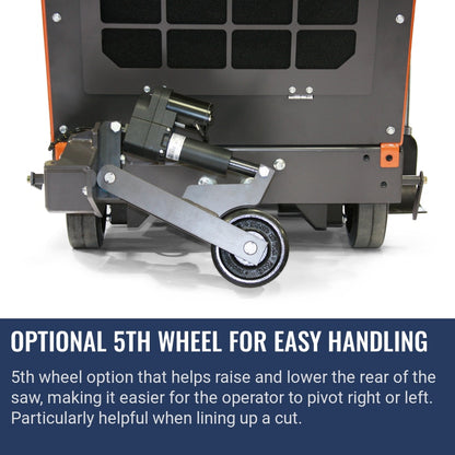 Husqvarna FS 7000 DL Tier 4 Optional 5th wheel for easy handling