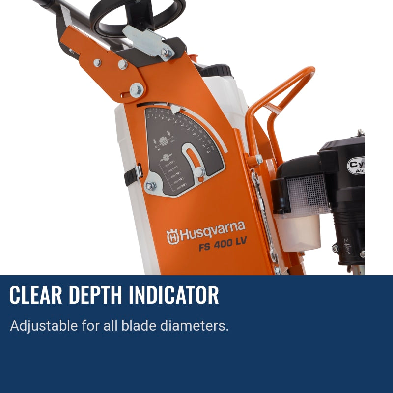 Husqvarna FS400LV Clear depth indicator
