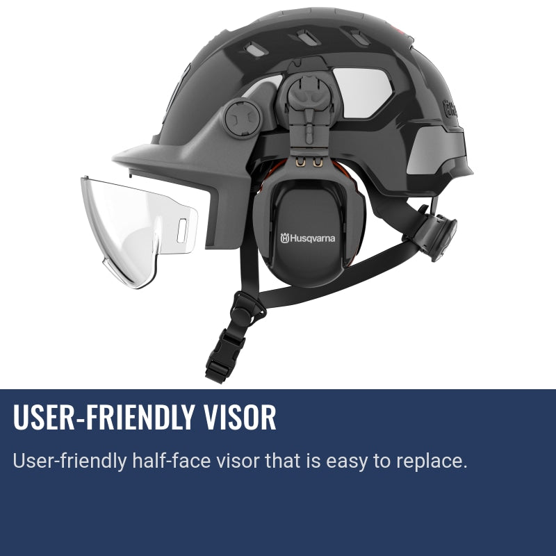 Husqvarna SmartGuard Helmet PE 10 H for Cutting Safety – Concrete
