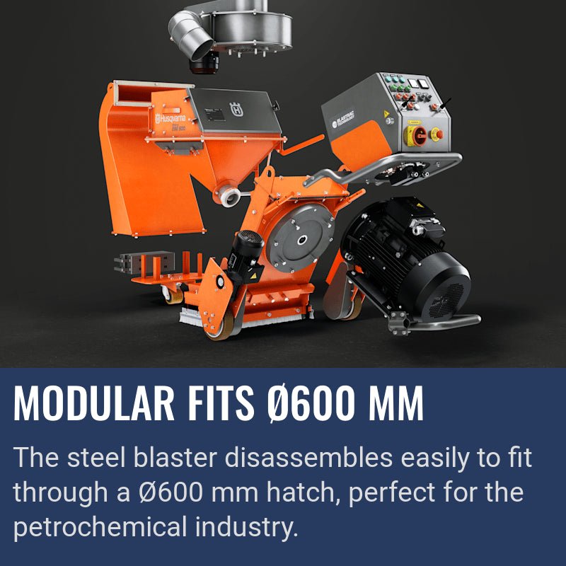 Husqvarna Blastrac EBE 500, Modular fits Ø600 mm