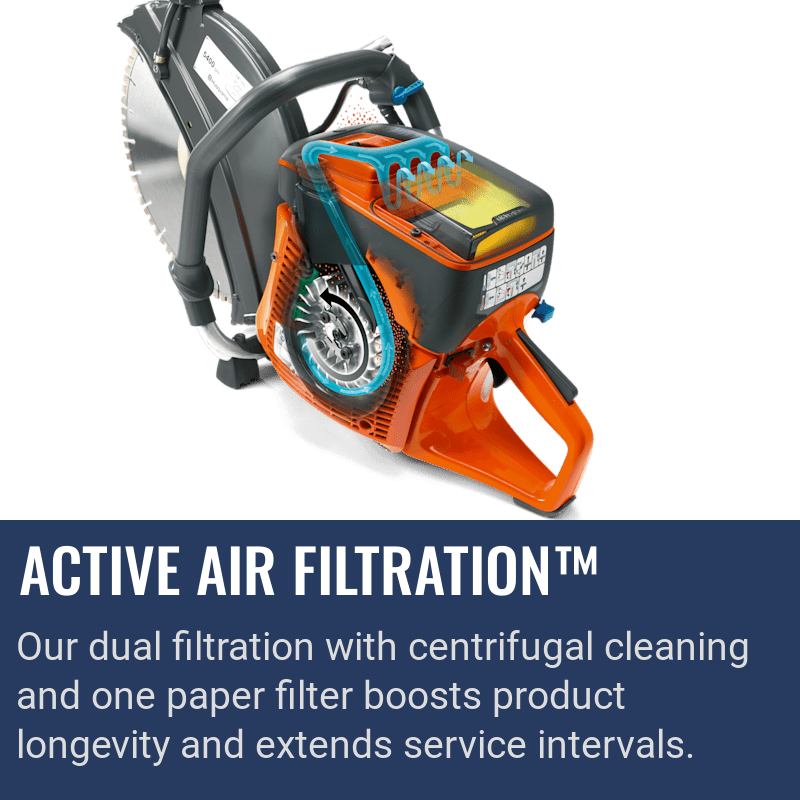 Husqvarna K 1270, Active Air Filtration™
