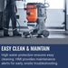 Husqvarna DE 130 H, Easy clean & maintain