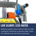 Husqvarna K 970, Low slurry, less water