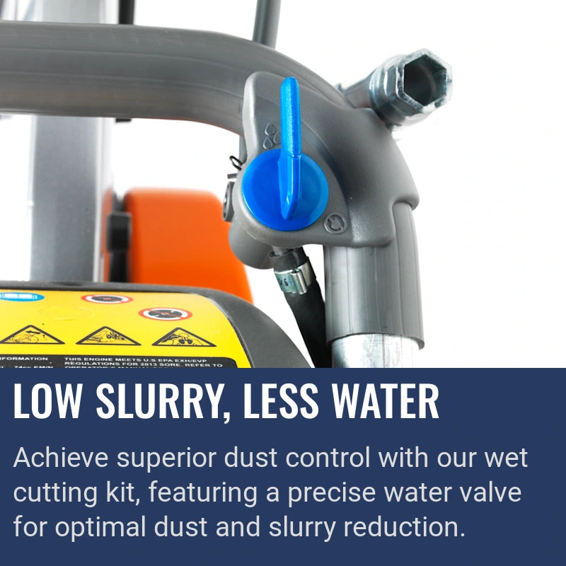 Husqvarna K 970, Low slurry, less water