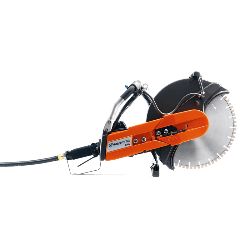 Husqvarna K 40 hand-held saw with 14" disc cutter