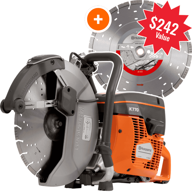 Husqvarna K770 SmartGuard Disc Cutter 14" - Gas