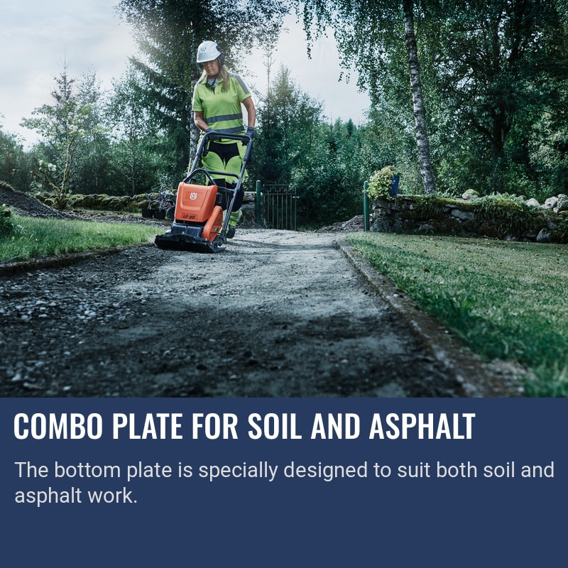 Husqvarna LF 80 LAT Combo plate for soil and asphalt