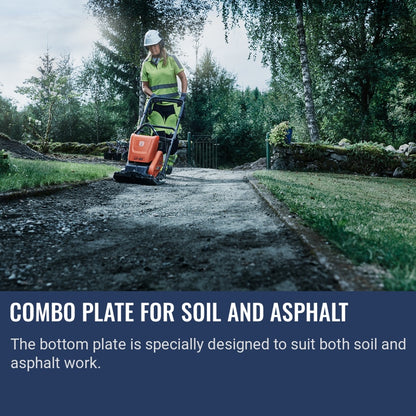 Husqvarna LF 80 LAT Combo plate for soil and asphalt