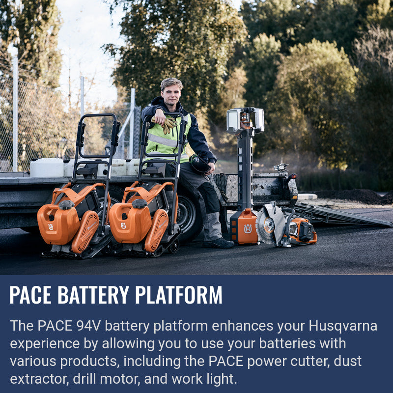 Husqvarna LF75 PACE battery platform