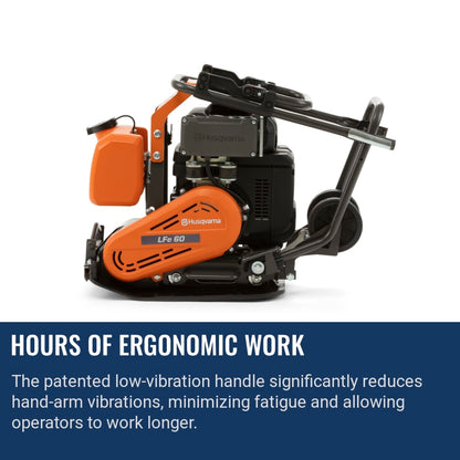 Husqvarna LFe 60 LAT Hours of ergonomic work