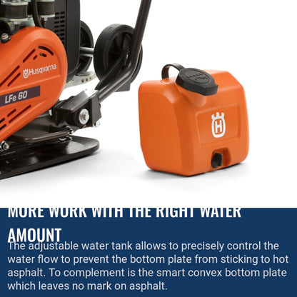 Husqvarna LFe 60 LAT More work with the right water amount