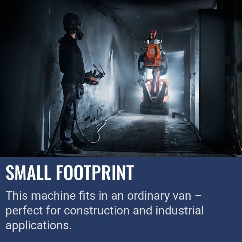 Husqvarna DXR 95, Small footprint