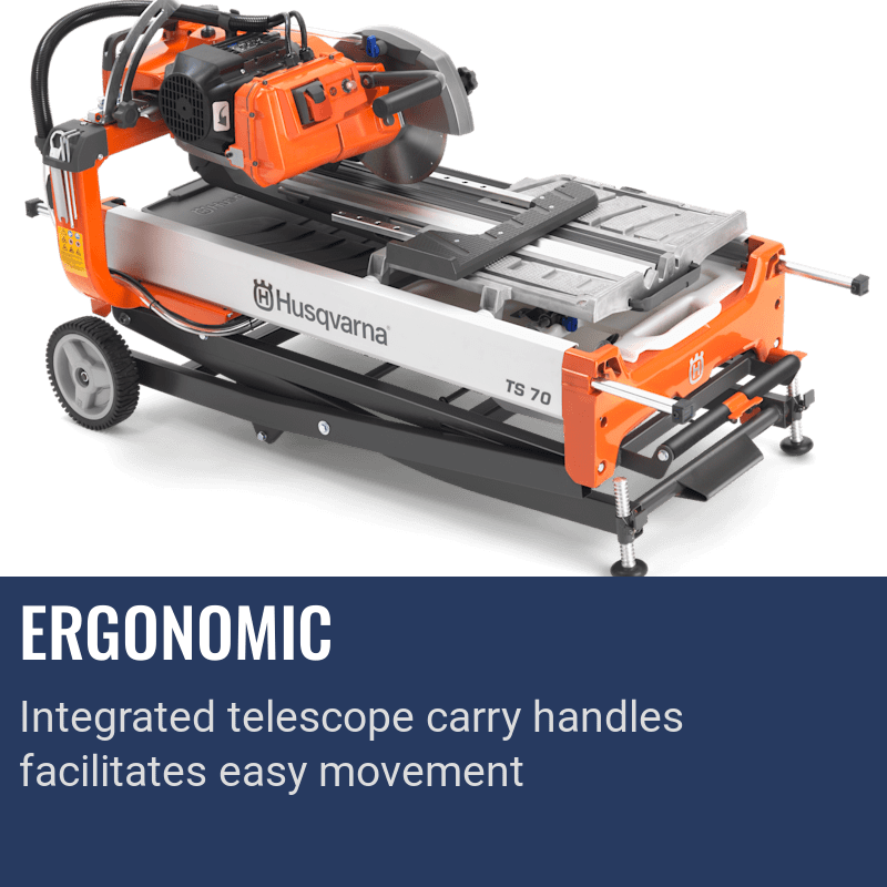 Husqvarna TS 70, Ergonomic