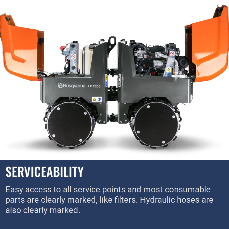 Husqvarna LP 9505 Serviceability