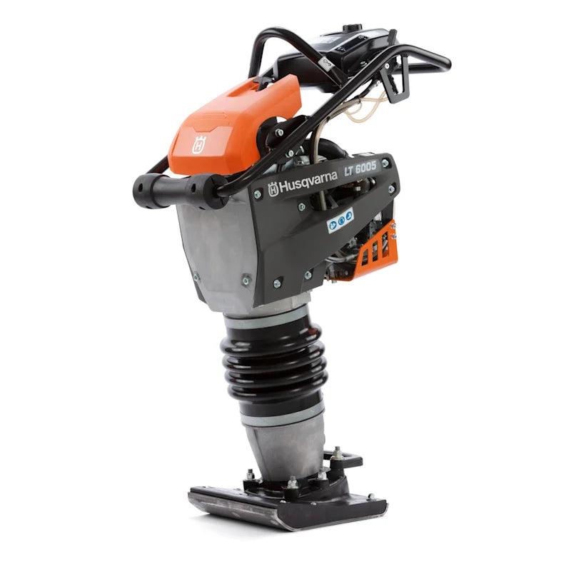 Husqvarna LT 6005 Tamping Rammer with 9" plate, powered by Honda, 230 mm compacting depth