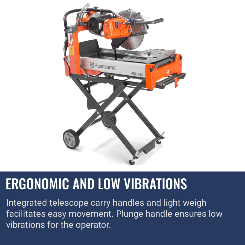 Husqvarna MS 360 Ergonomic and low vibrations