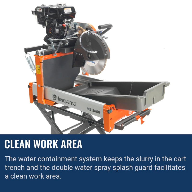Husqvarna MS 360G Clean work area