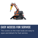Husqvarna DXR 95, Easy access for service