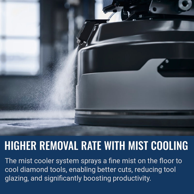 Husqvarna PG 5 Higher removal rate with mist cooling