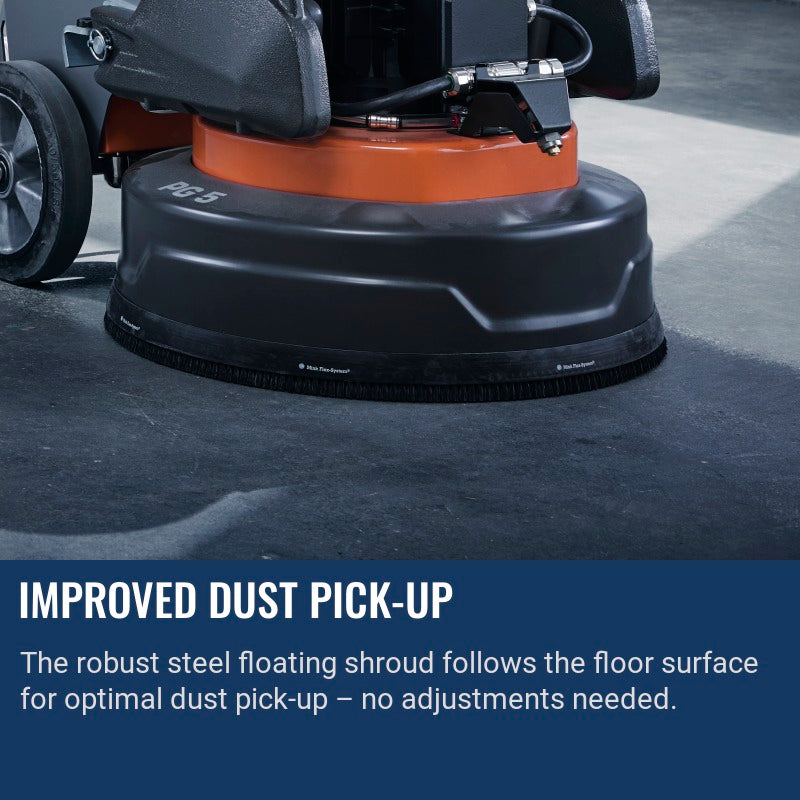 Husqvarna PG 5 Improved dust pick-up