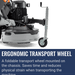 Husqvarna PG 8 DR, Ergonomic transport wheel