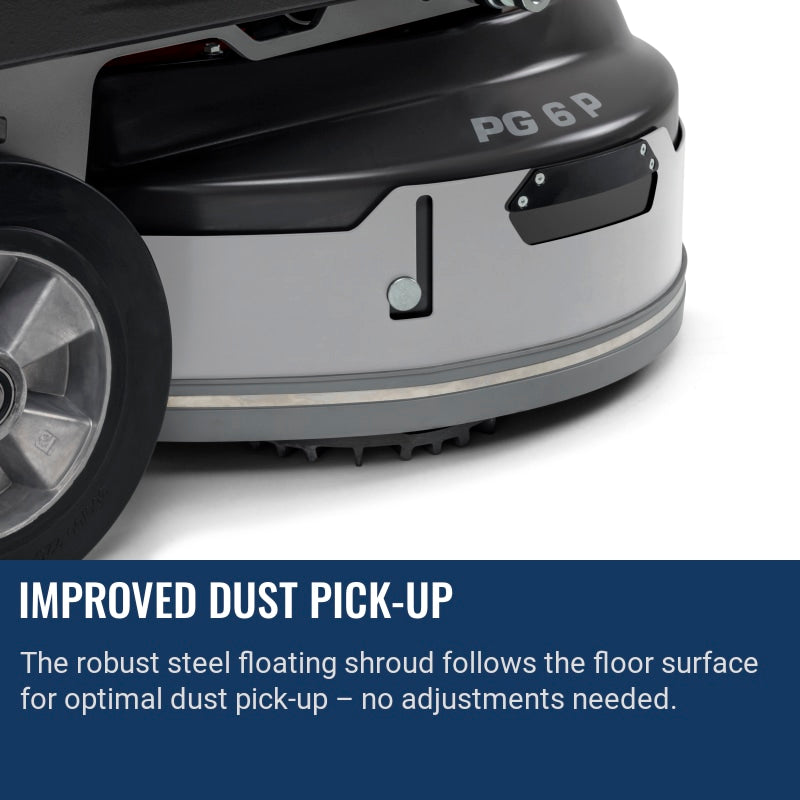 Husqvarna PG 6 P Improved dust pick-up