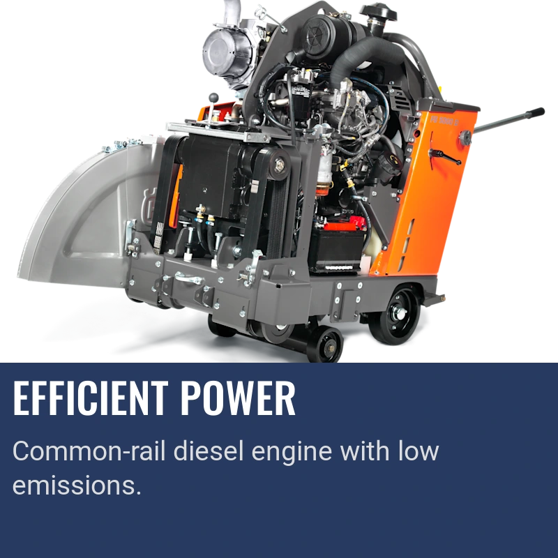 Husqvarna Floor Saw 5000 D, Efficient Power