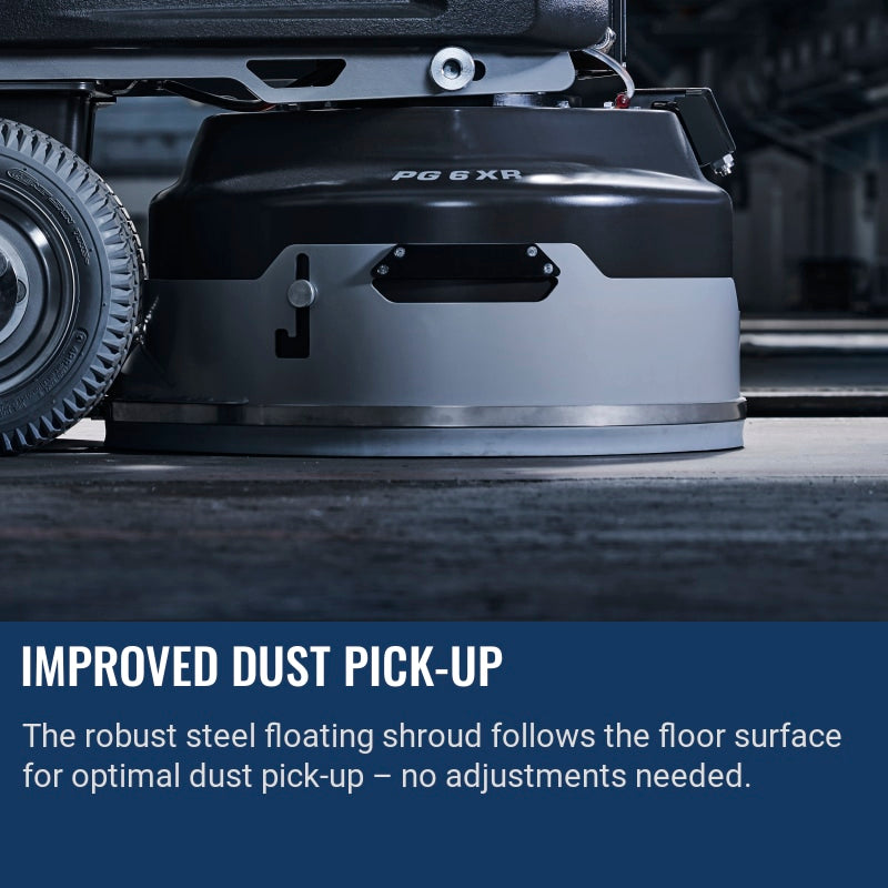 Husqvarna PG 6 S Improved dust pick-up