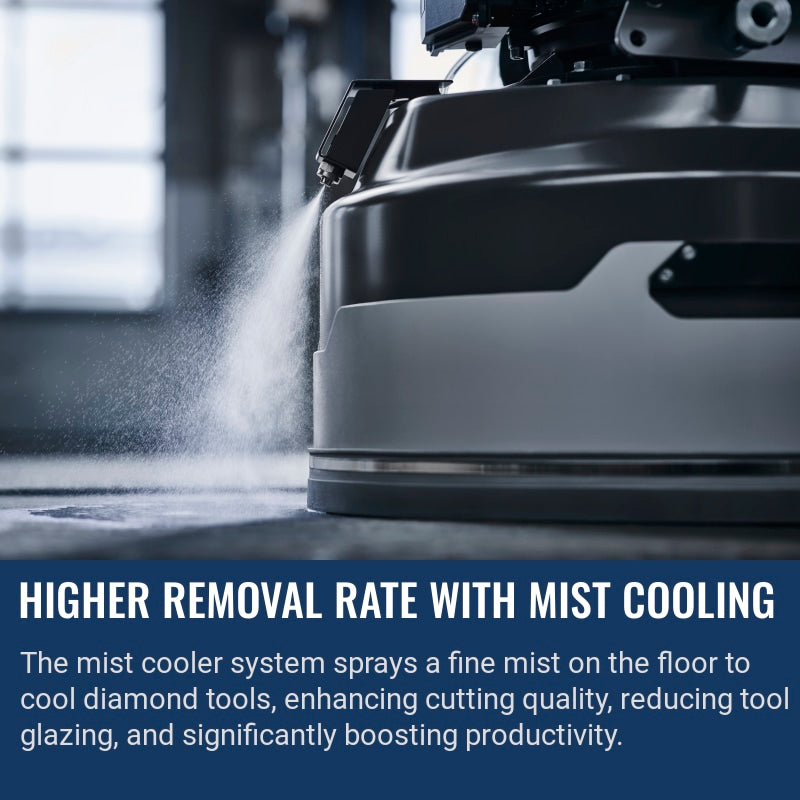 Husqvarna PG 8 D Higher removal rate with mist cooling