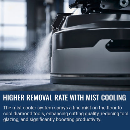 Husqvarna PG 8 D Higher removal rate with mist cooling