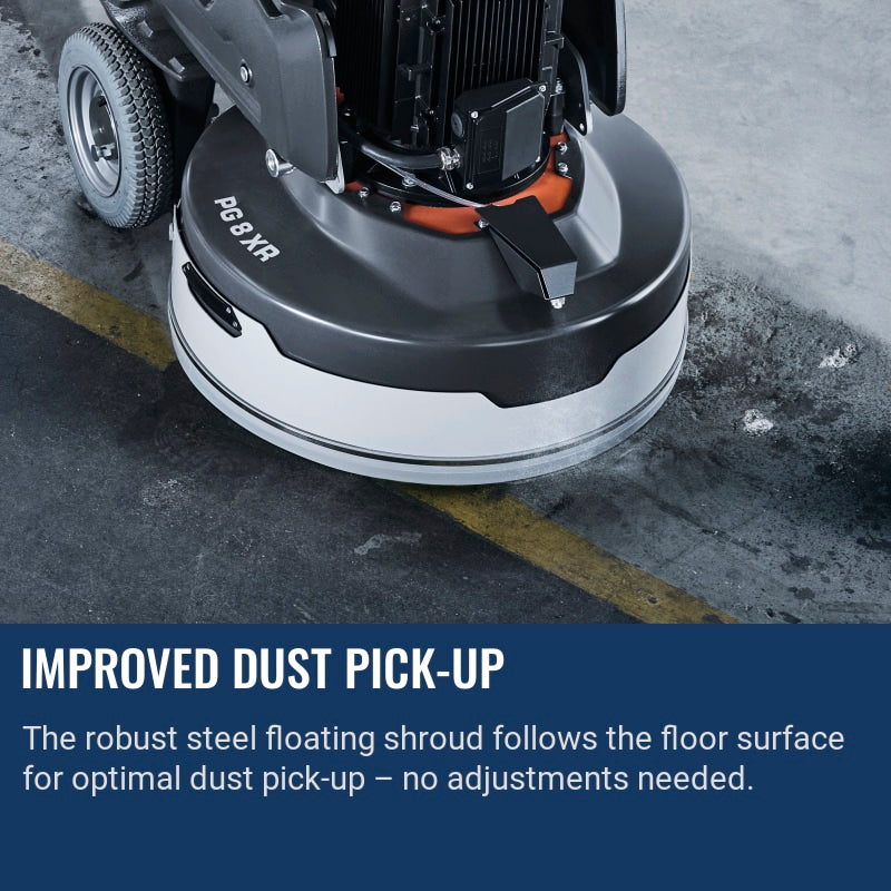 Husqvarna PG 8 D Improved dust pick-up