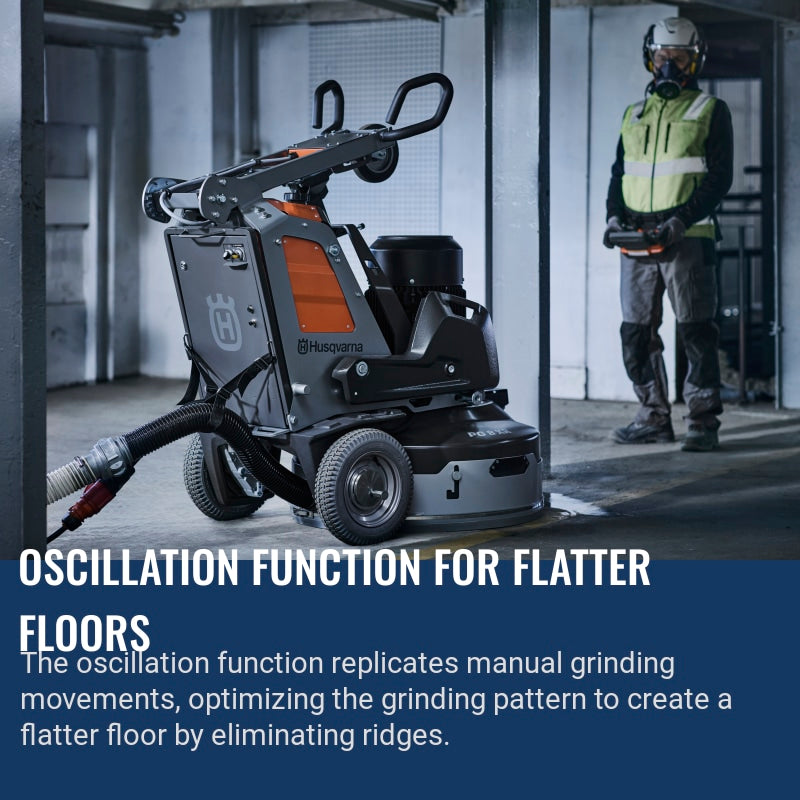 Husqvarna PG 8 DR Oscillation function for flatter floors