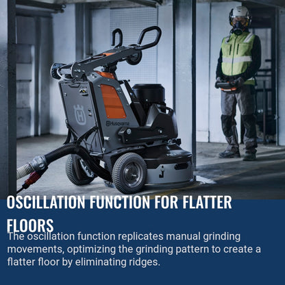 Husqvarna PG 8 DR Oscillation function for flatter floors