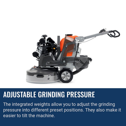 Husqvarna PG 8 P Adjustable grinding pressure