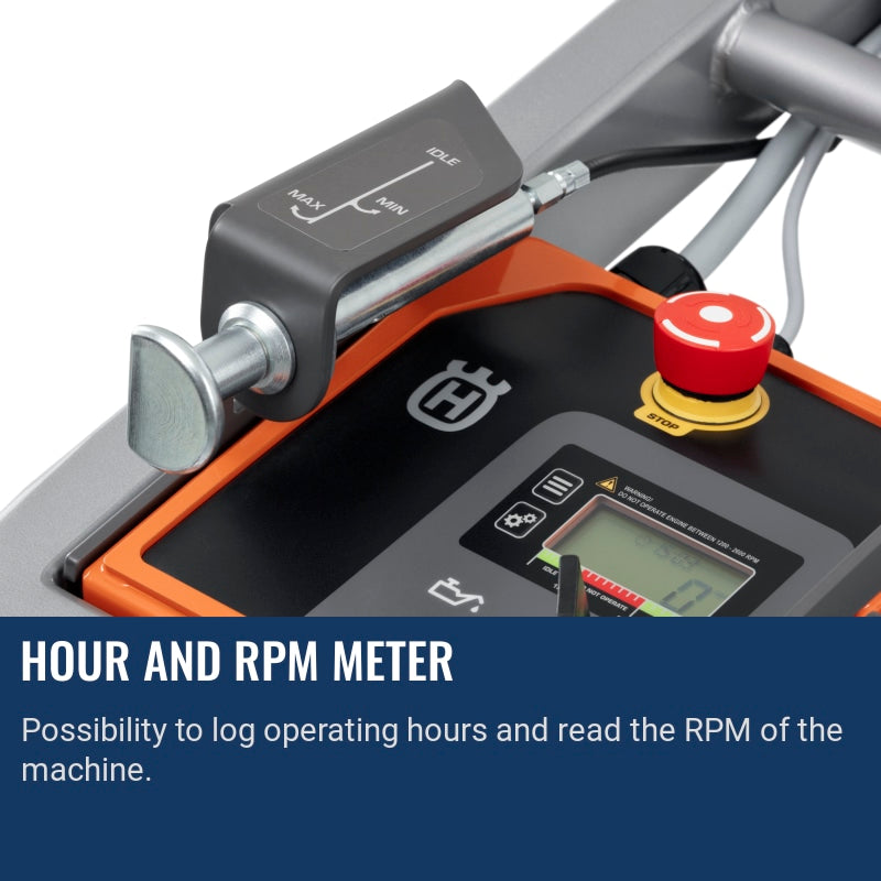 Husqvarna PG 8 P Hour and RPM meter
