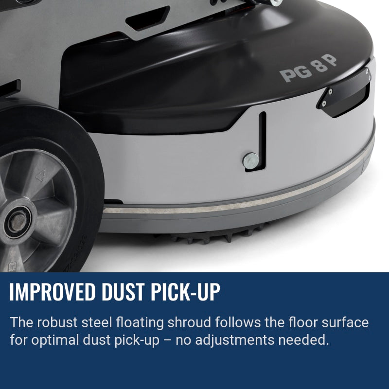 Husqvarna PG 8 P Improved dust pick-up