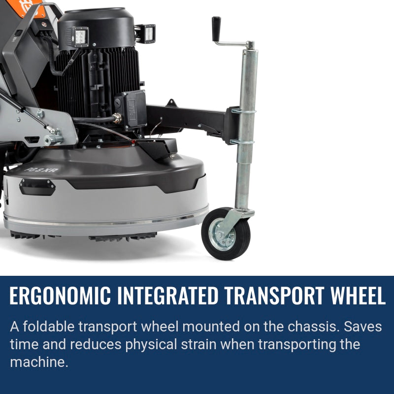 Husqvarna PG 8 XR Ergonomic integrated transport wheel