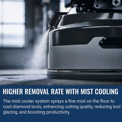 Husqvarna PG 8 XR Higher removal rate with mist cooling