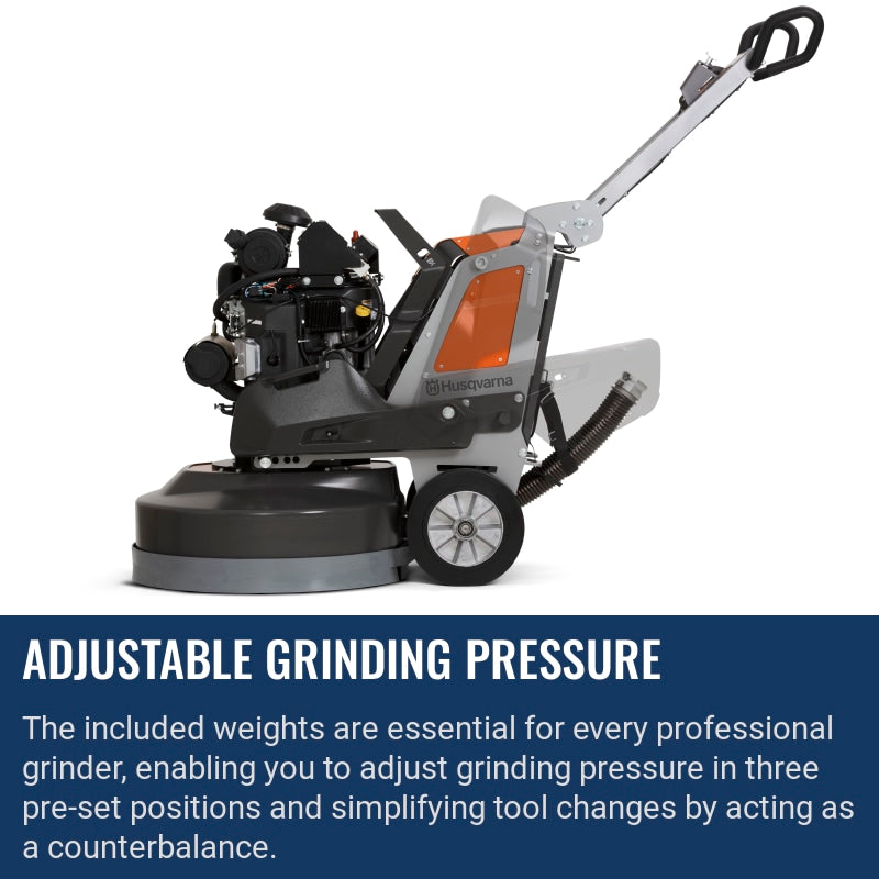 Husqvarna PG 830 P Adjustable grinding pressure