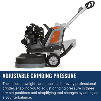 Husqvarna PG 830 P Adjustable grinding pressure
