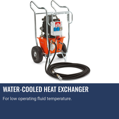 Husqvarna PP 325 E Water-cooled heat exchanger