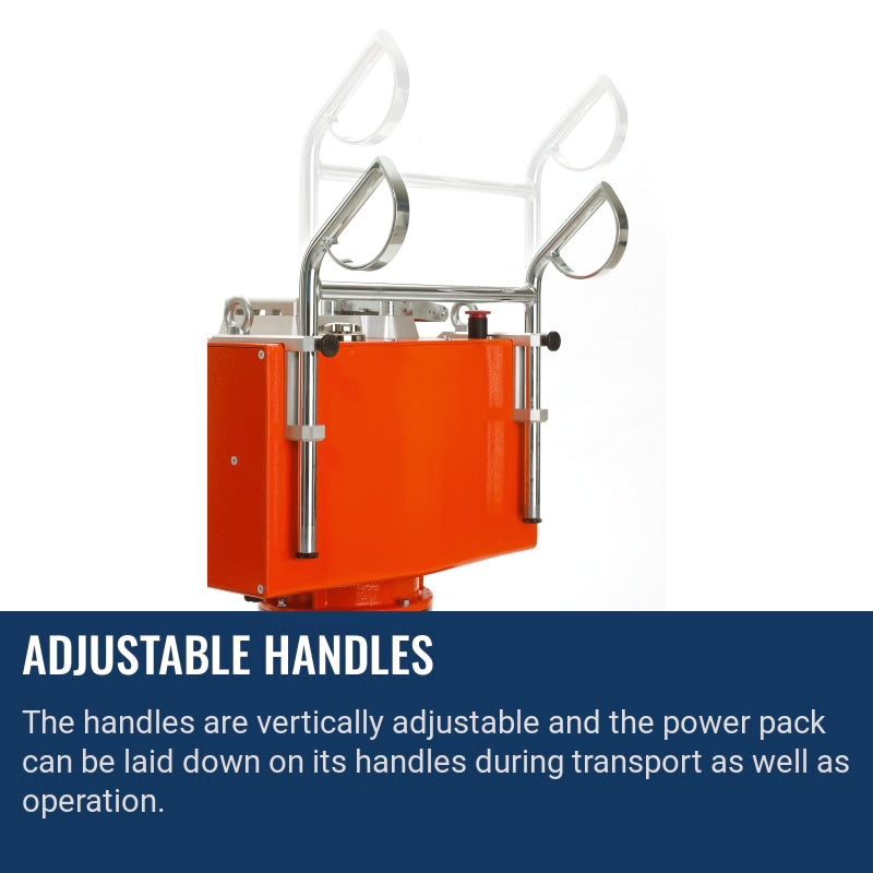 Husqvarna PP 455 E Adjustable handles