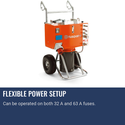 Husqvarna PP 455 E Flexible power setup