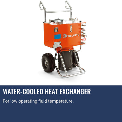 Husqvarna PP 455 E Water-cooled heat exchanger