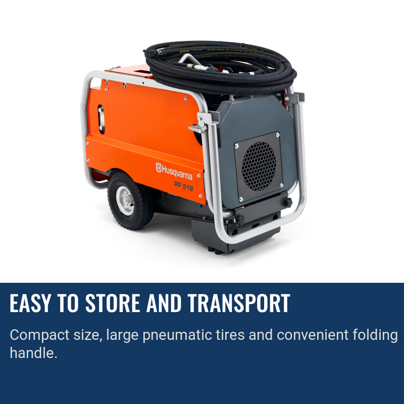 Husqvarna PP 518 Easy to store and transport