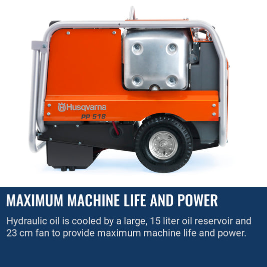 Husqvarna PP 518 Maximum machine life and power