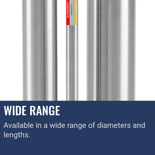 Husqvarna ELITE-DRILL™ D10 TW, Wide range